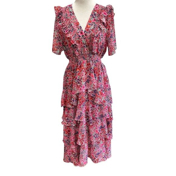 Hale Bob Ruffle Tiered Maxi Dress - Picture 1 of 6